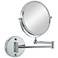 Millie Chrome 10X Magnified Round Makeup Wall Mirror