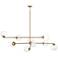 Millikan 64" Wide Signature Brass 9-Light Pendant