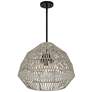 Watch A Video About the Millinor Gray Rope 3 Light Pendant