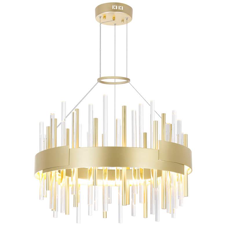 Image 1 Millipede 20 in LED Satin Gold Chandelier