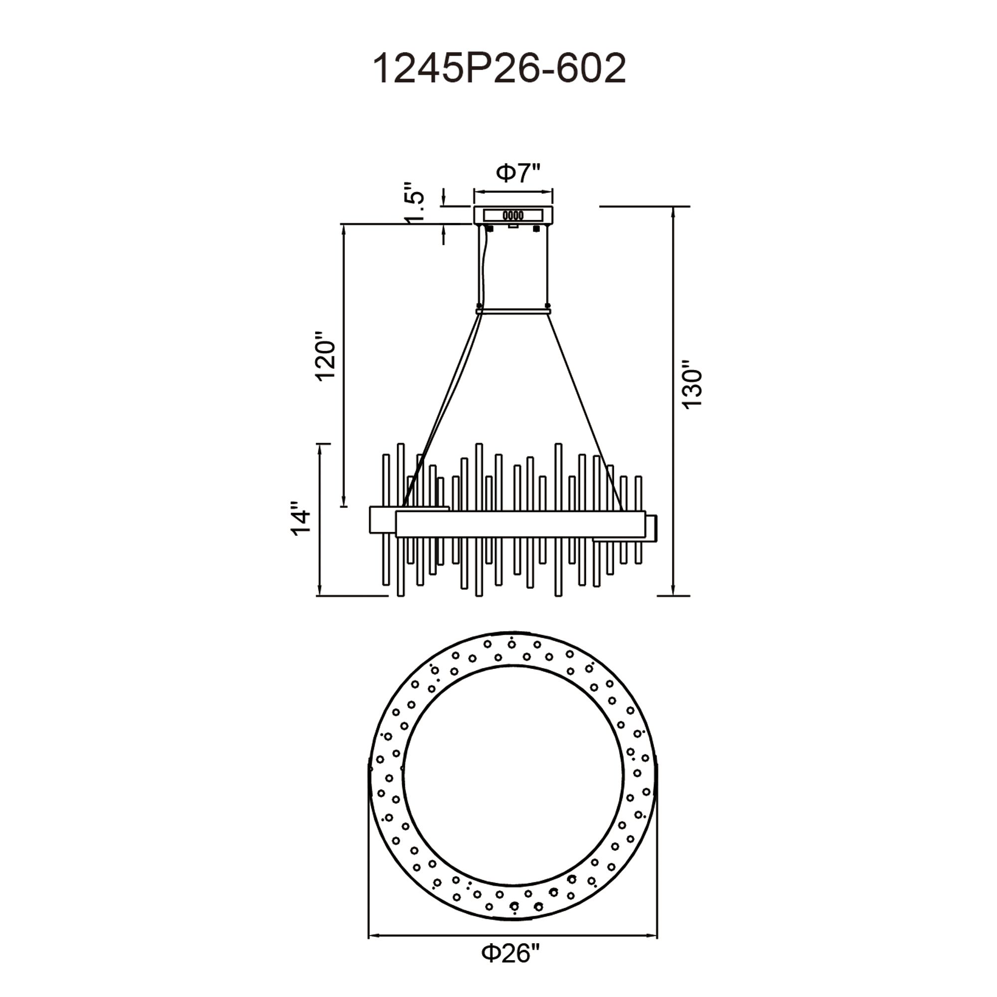 Image 5 Millipede 26 in LED Satin Gold Chandelier more views