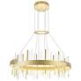 Thumbnail1 of Millipede 32 in LED Satin Gold Chandelier