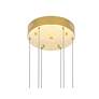 Thumbnail2 of Millipede 32 in LED Satin Gold Chandelier more views