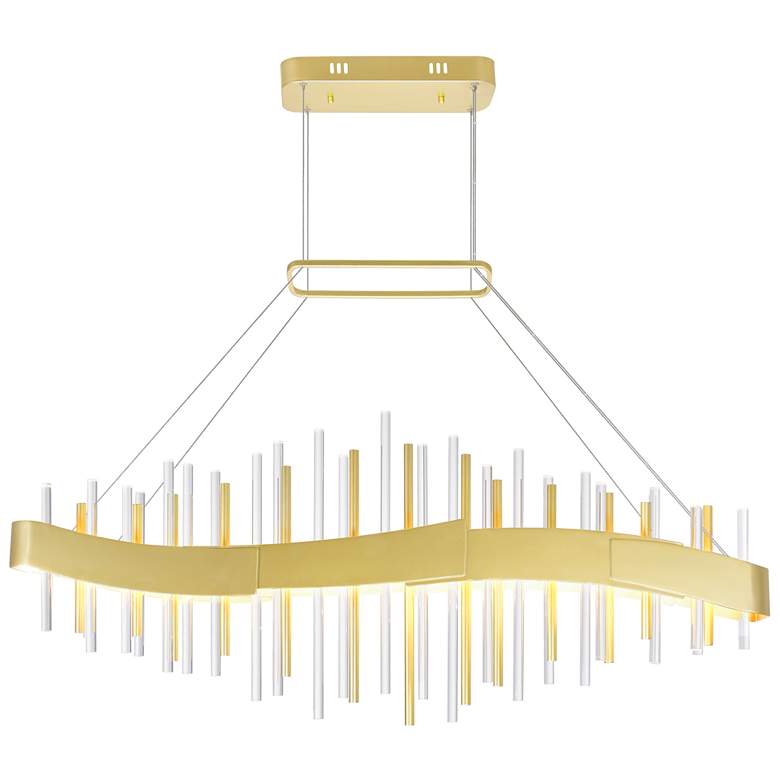 Image 1 Millipede 40 in LED Satin Gold Chandelier