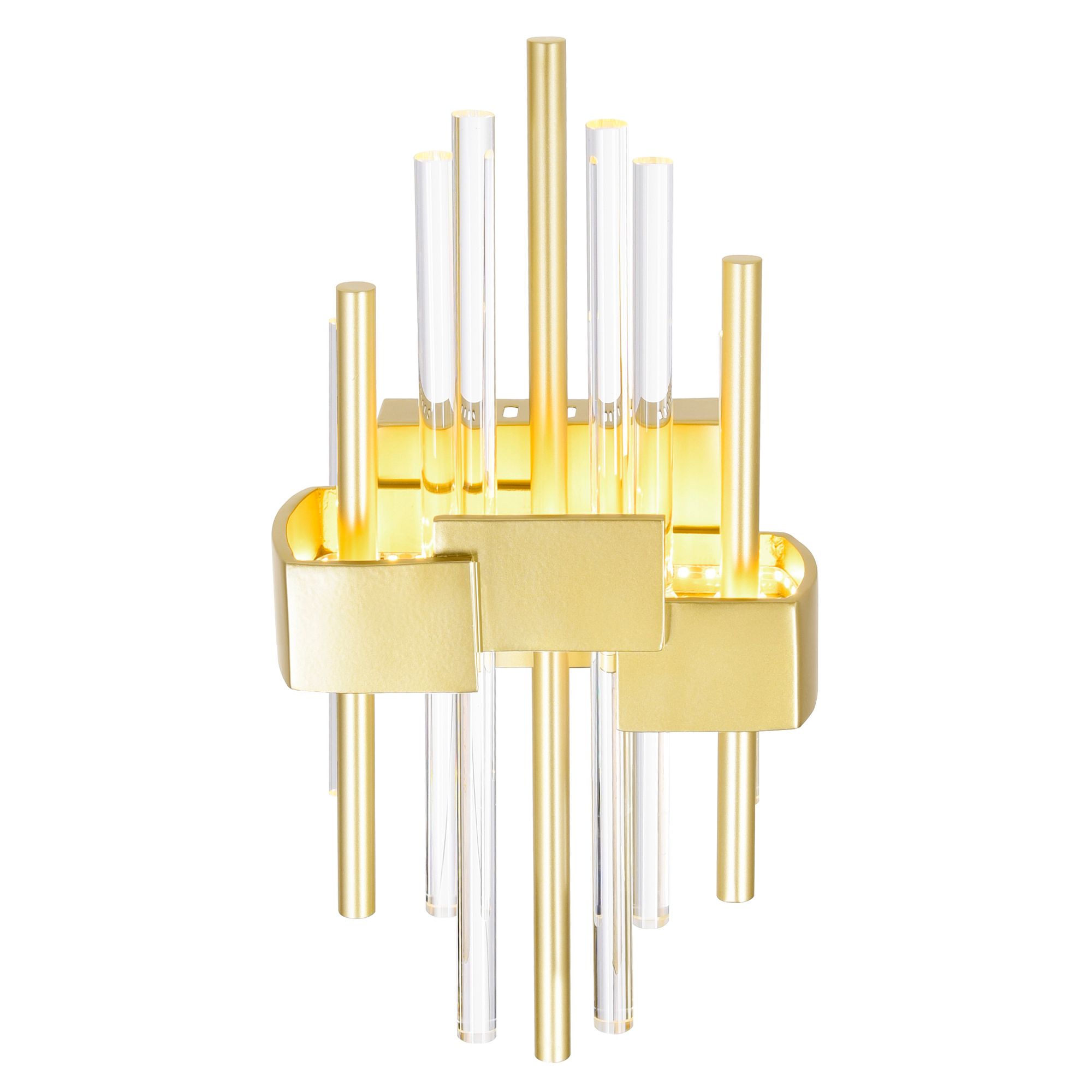 Image 2 Millipede 7 in LED Satin Gold Wall Sconce more views