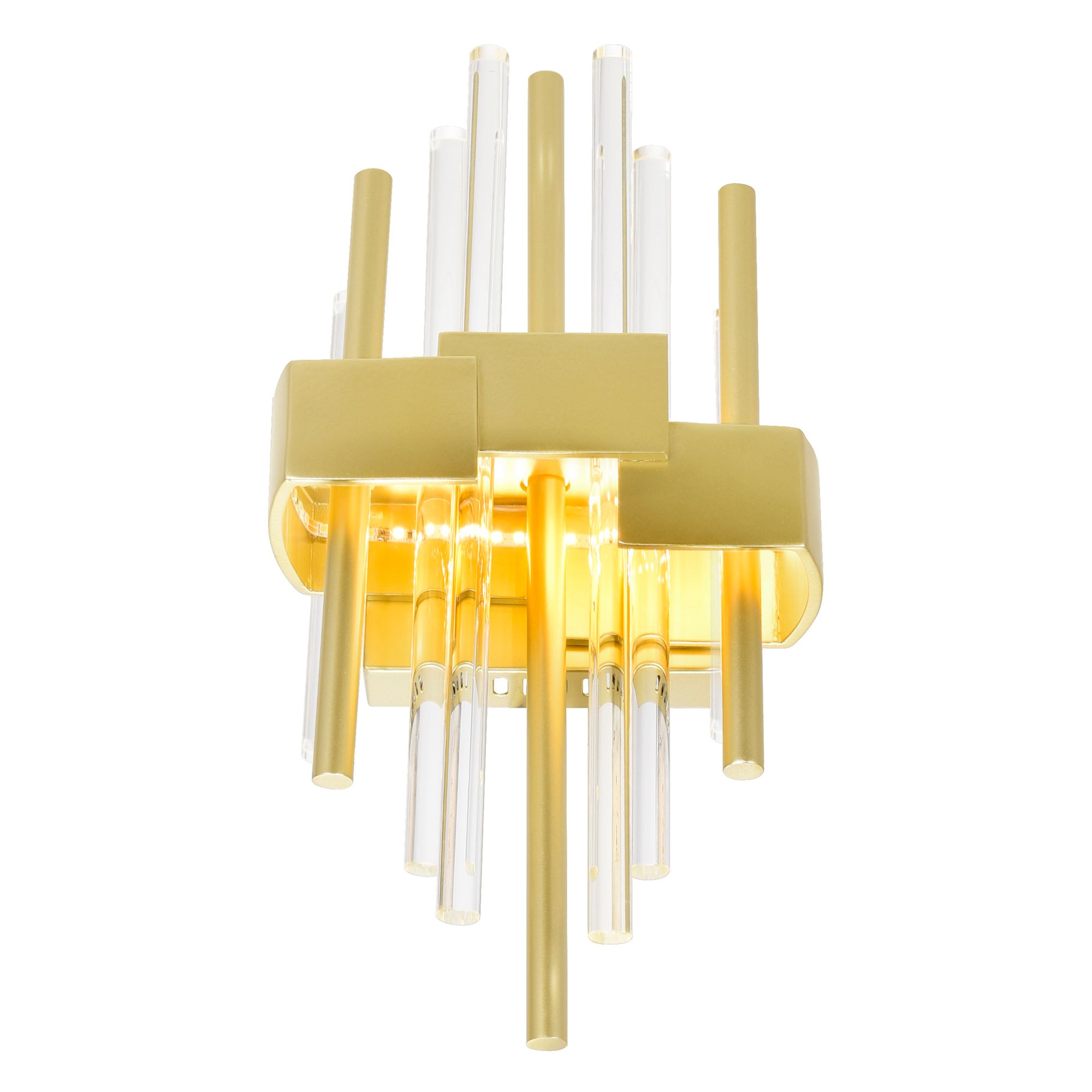 Image 3 Millipede 7 in LED Satin Gold Wall Sconce more views