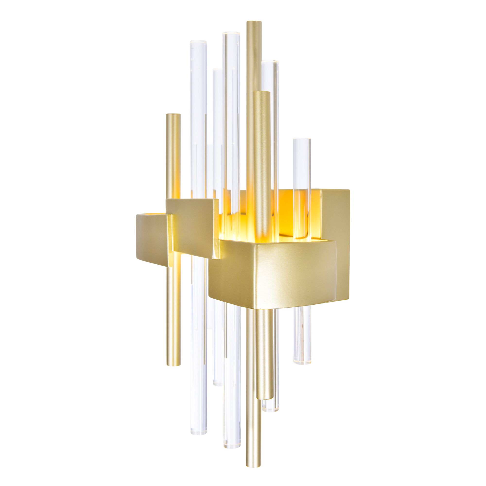 Image 5 Millipede 7 in LED Satin Gold Wall Sconce more views
