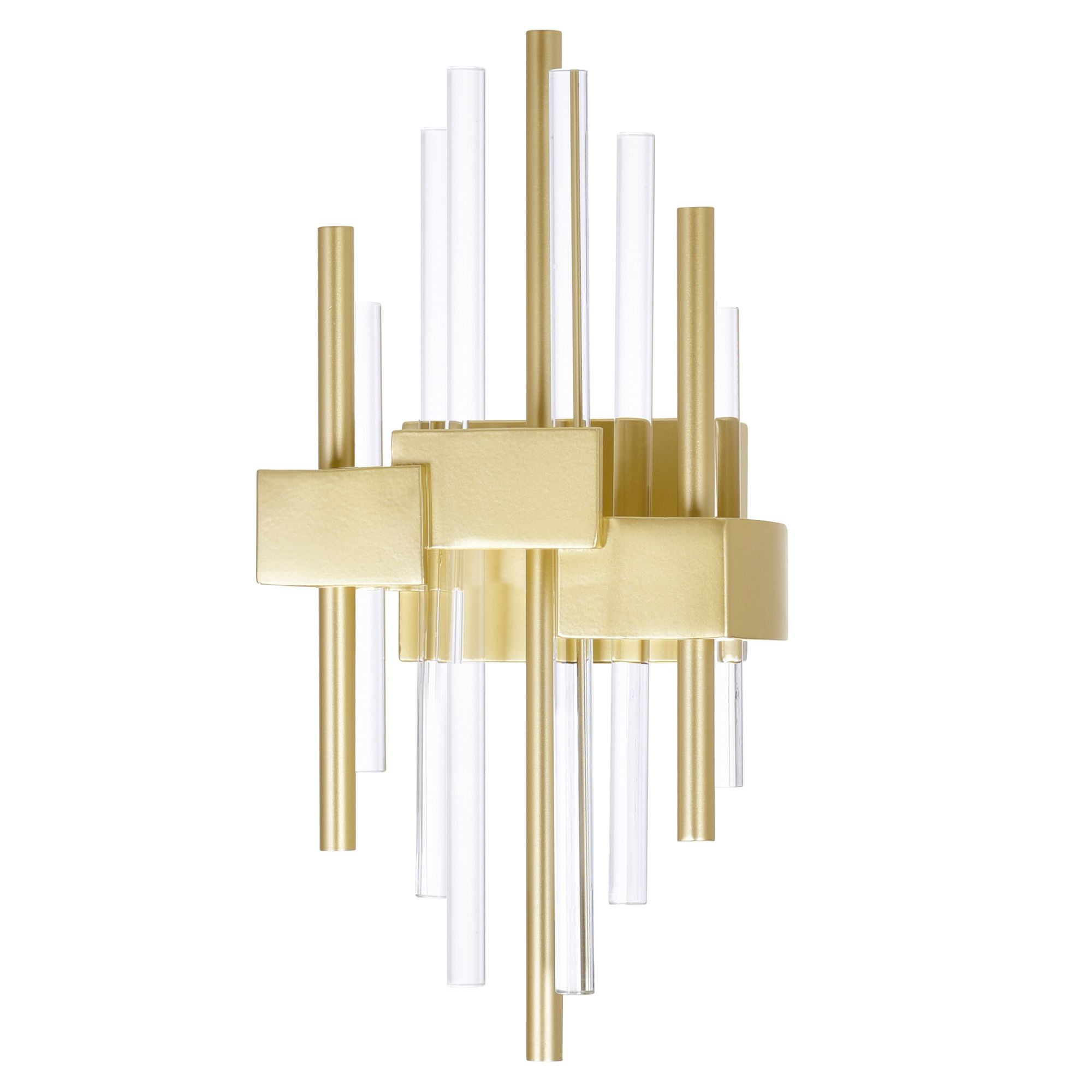 Image 6 Millipede 7 in LED Satin Gold Wall Sconce more views