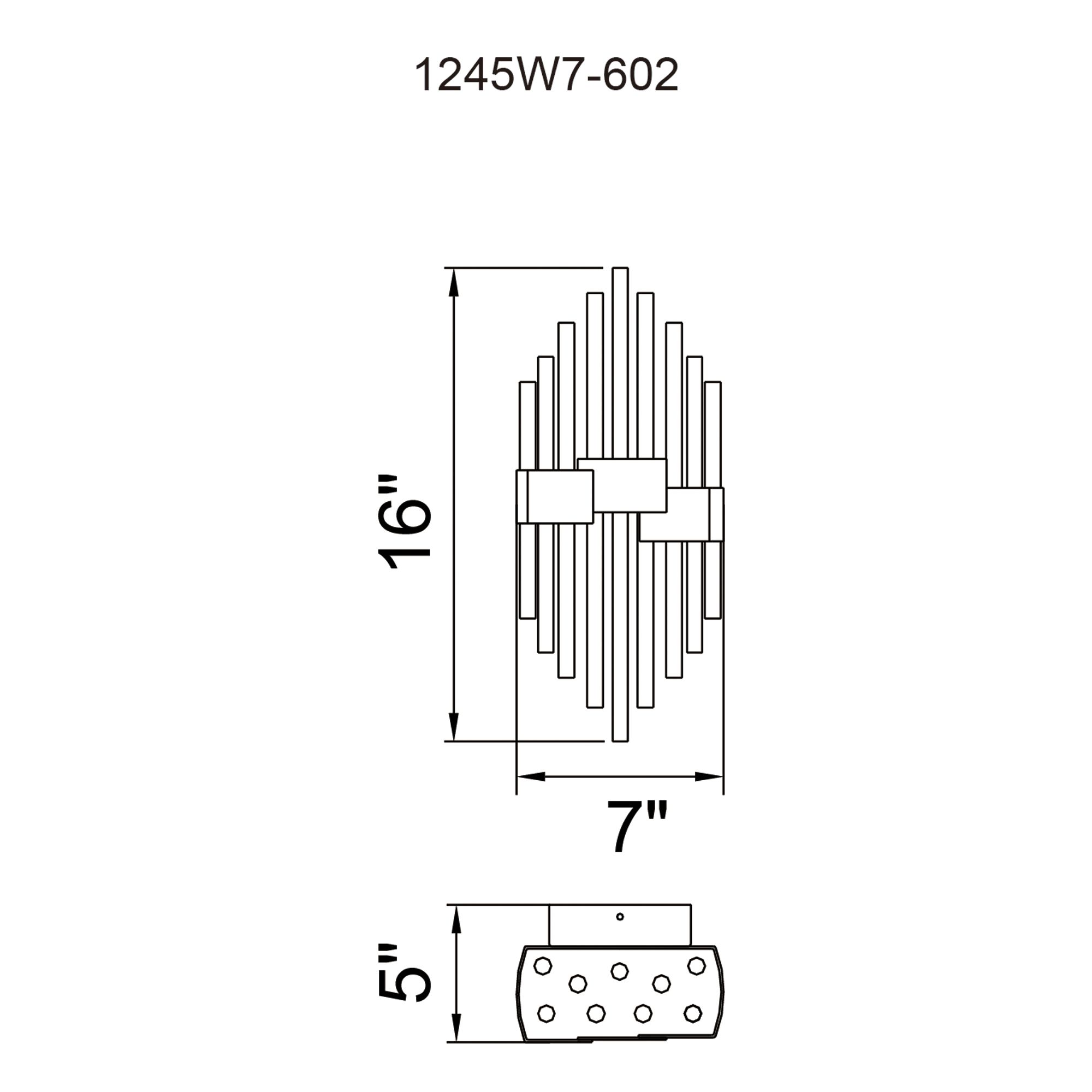 Image 7 Millipede 7 in LED Satin Gold Wall Sconce more views