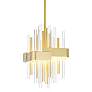 1_Millipede 8" Wide Satin Gold LED Mini Pendant
