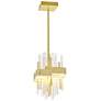 4_Millipede 8" Wide Satin Gold LED Mini Pendant more views