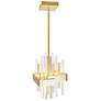 5_Millipede 8" Wide Satin Gold LED Mini Pendant more views