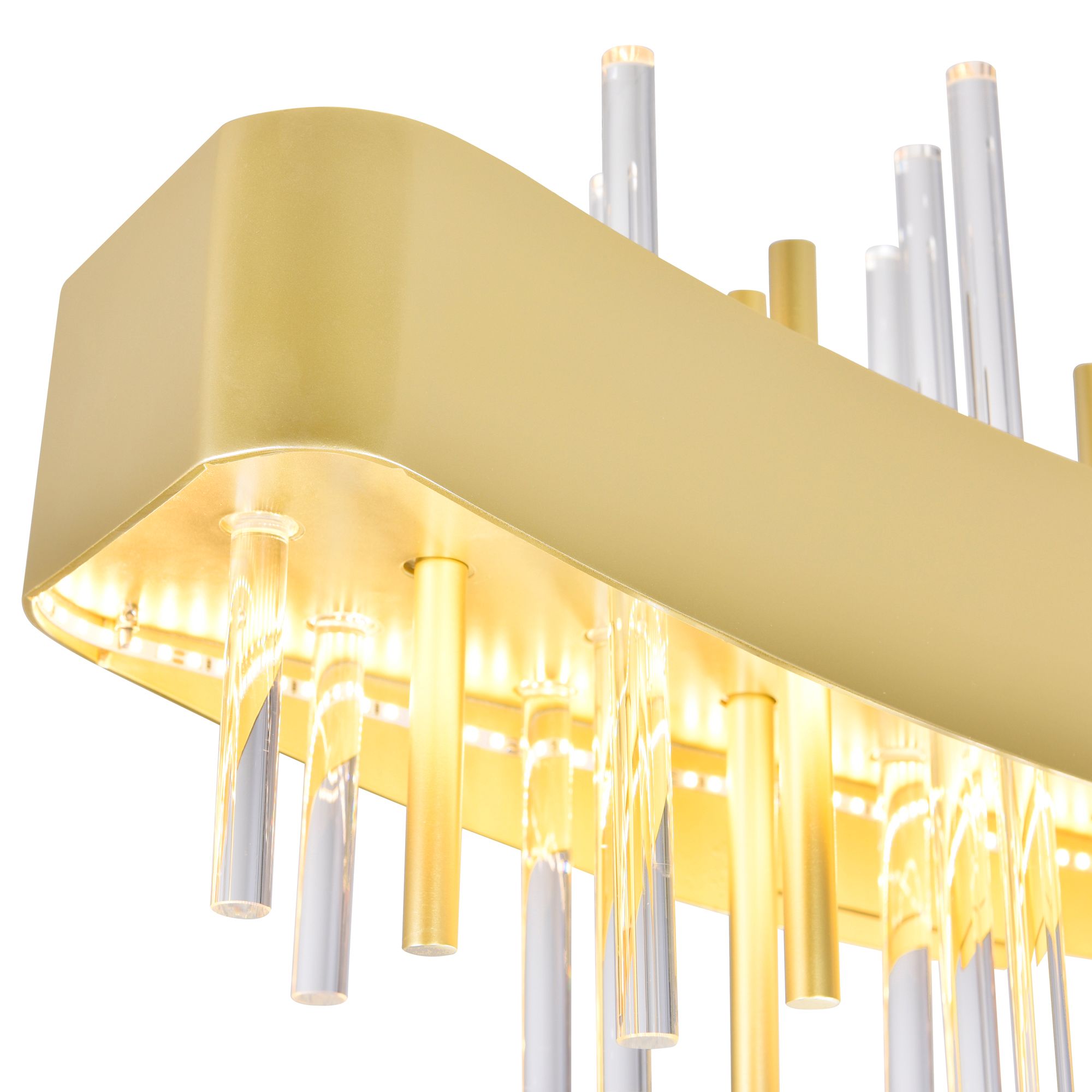 Image 5 Millipede Integrated LED 40in Satin Gold Chandelier more views