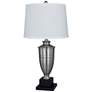 Millport 30" Silver Brushed Steel Metal Urn Traditional Table Lamp