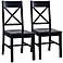 Millwright Black Wood Dining Chair Set of 2