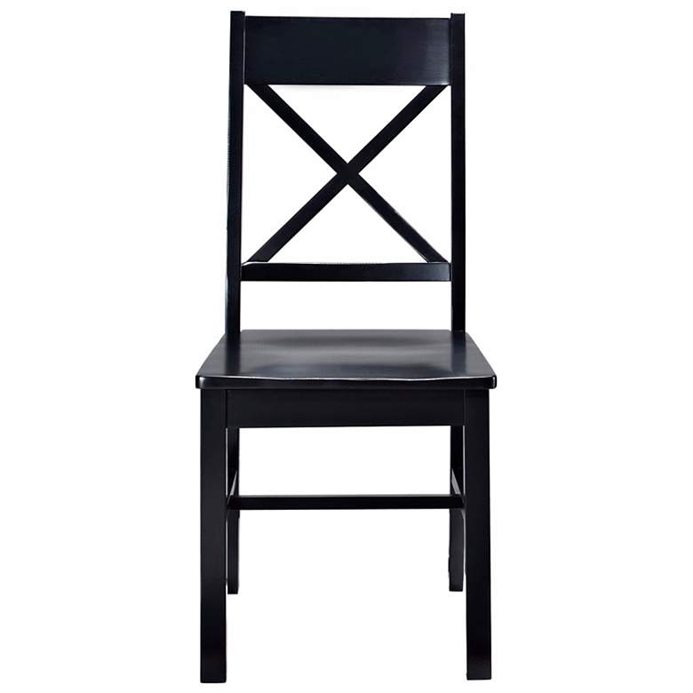 Image 3 Millwright Black Wood Dining Chair Set of 2 more views