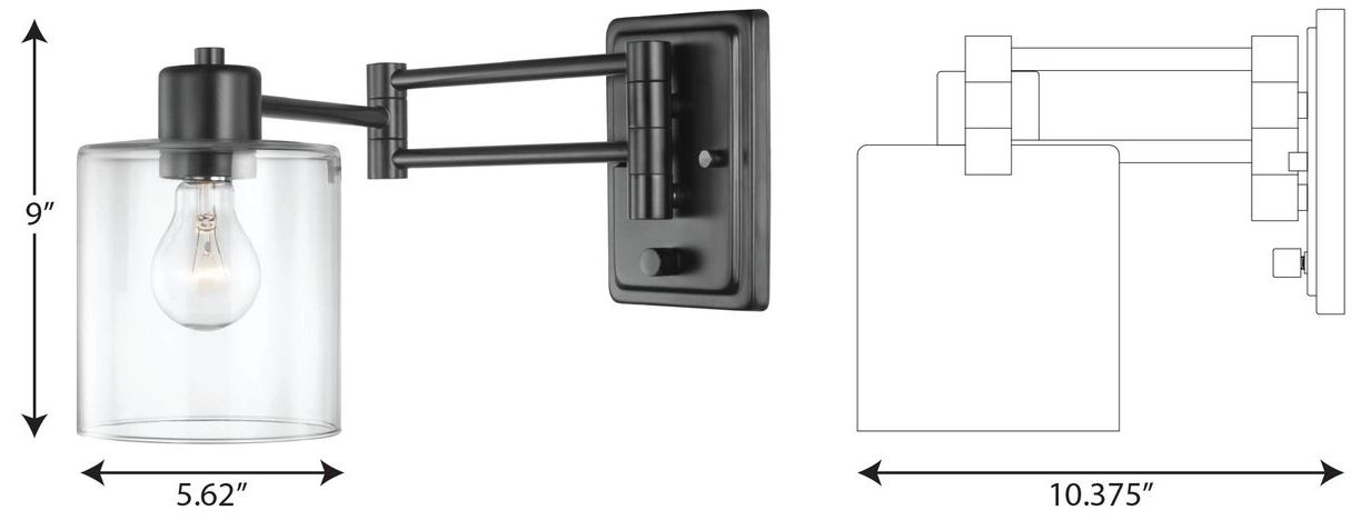 Image 5 Milner Collection Swing Arm Wall Light more views