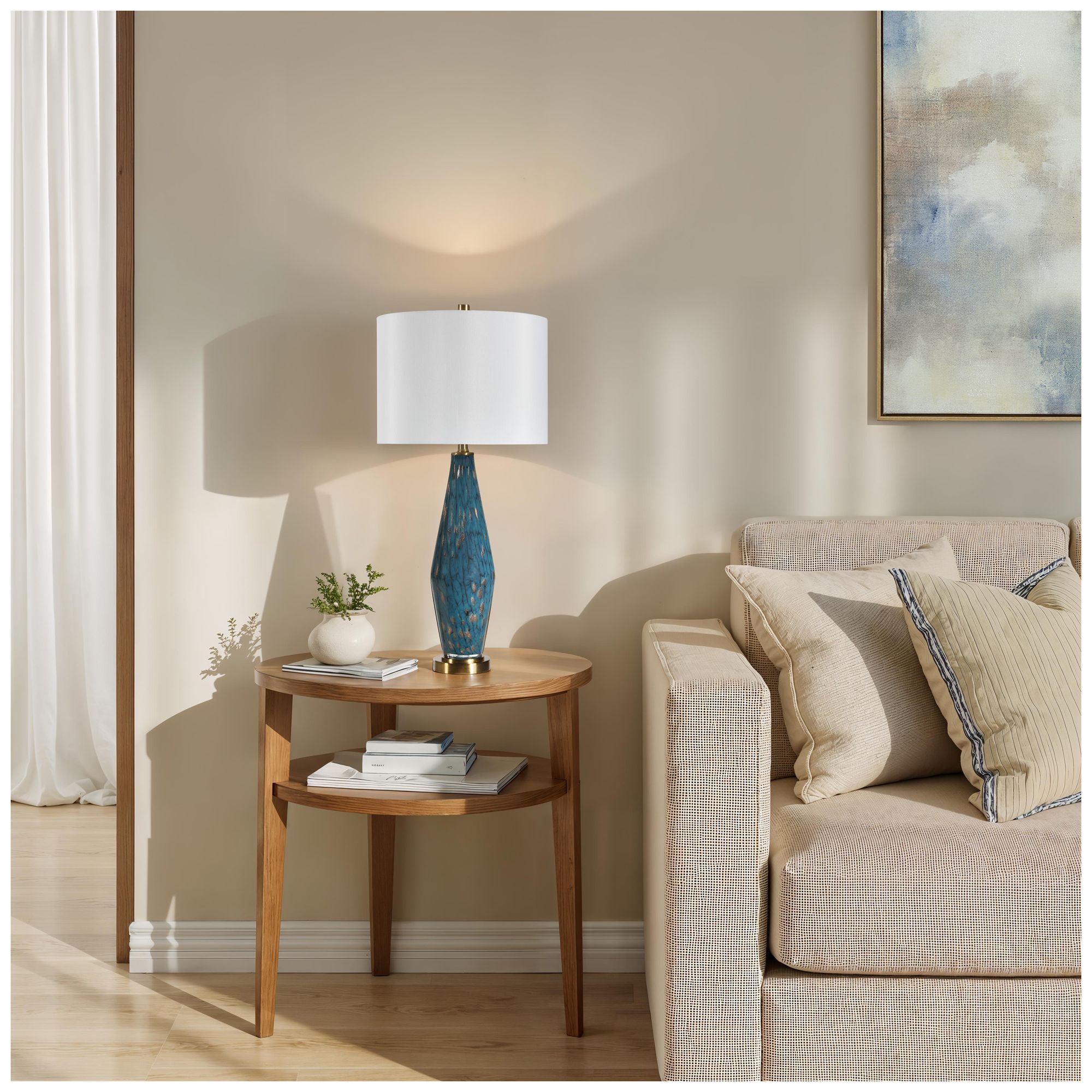 Image 4 Milo 29.5" Height Table Lamps, Blue more views