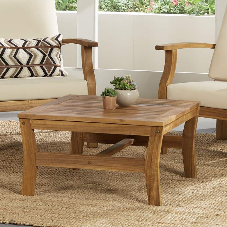 Image 1 Milos Wood Outdoor Coffee Table