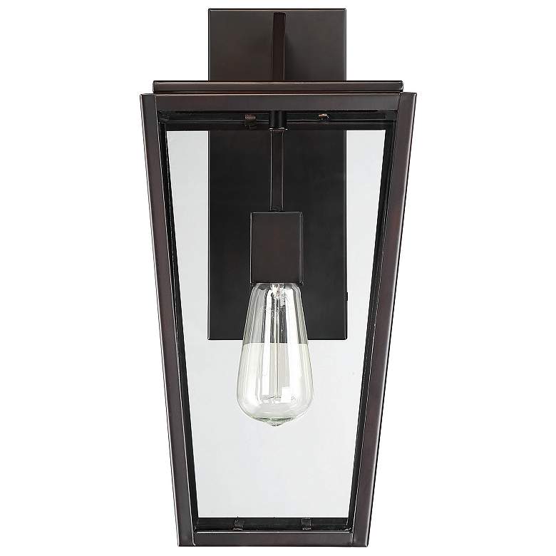 Image 2 Milton 1-Light Outdoor Wall Lantern in English Bronze more views