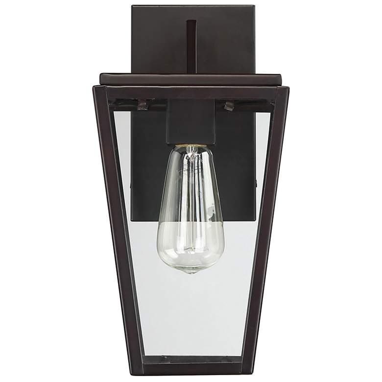 Image 2 Milton 1-Light Outdoor Wall Lantern in English Bronze more views