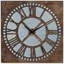 Milton 30" Square Roman Numeral Wood Wall Clock