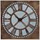 Milton 30" Square Roman Numeral Wood Wall Clock