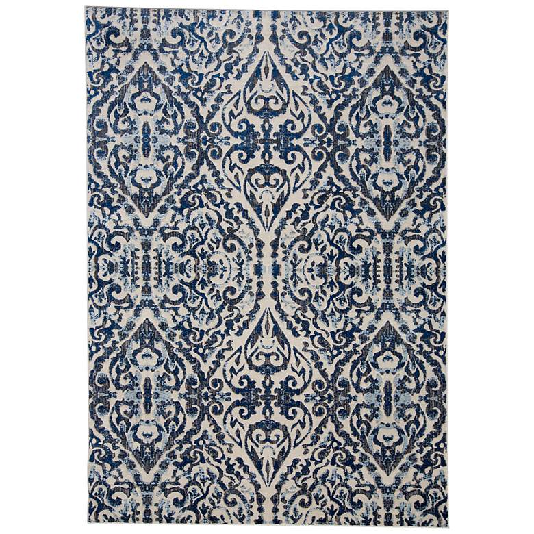 Image 1 Milton 3466F 5'3"x7'6" Estate Blue Ornamental Area Rug