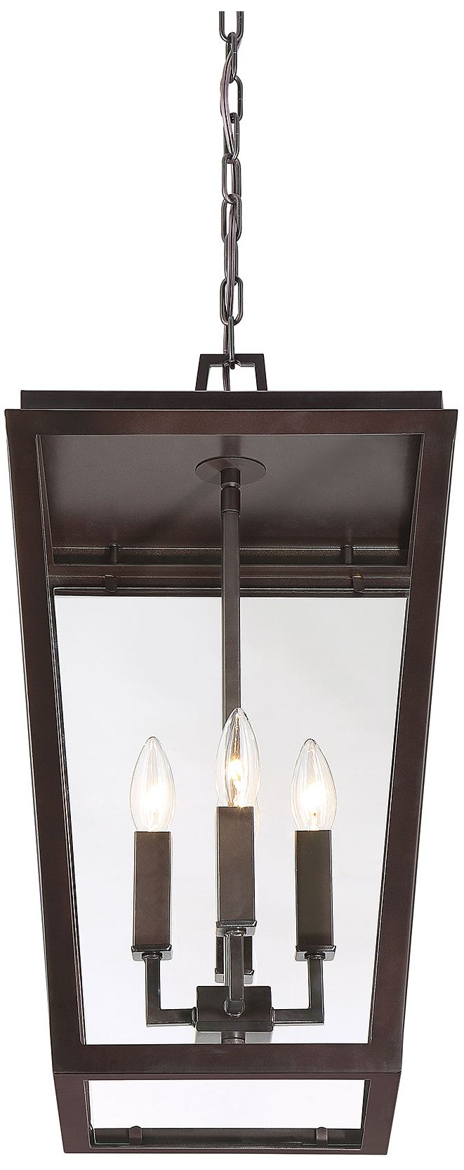 Image 3 Milton 4-Light Outdoor Hanging Lantern in English Bronze more views