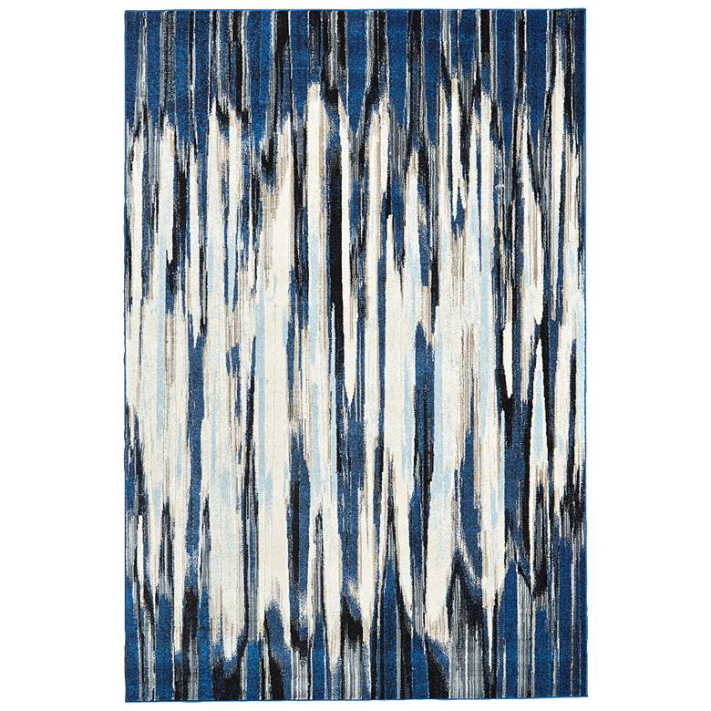 Milton 6533468 5&#39;3&quot;x7&#39;6&quot; Blue Ivory Abstract Ombre Area R