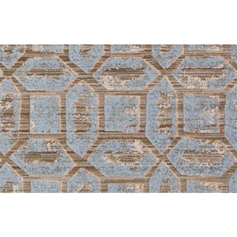 Milton 6533472 5&#39;3&quot;x7&#39;6&quot; Blue and Taupe Geometric Area Ru more views