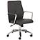 Milton Gray Leatherette Low Back Office Chair