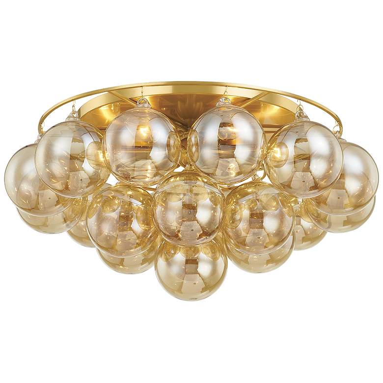 Image 1 Mimi Aged Brass 6 Light Flush