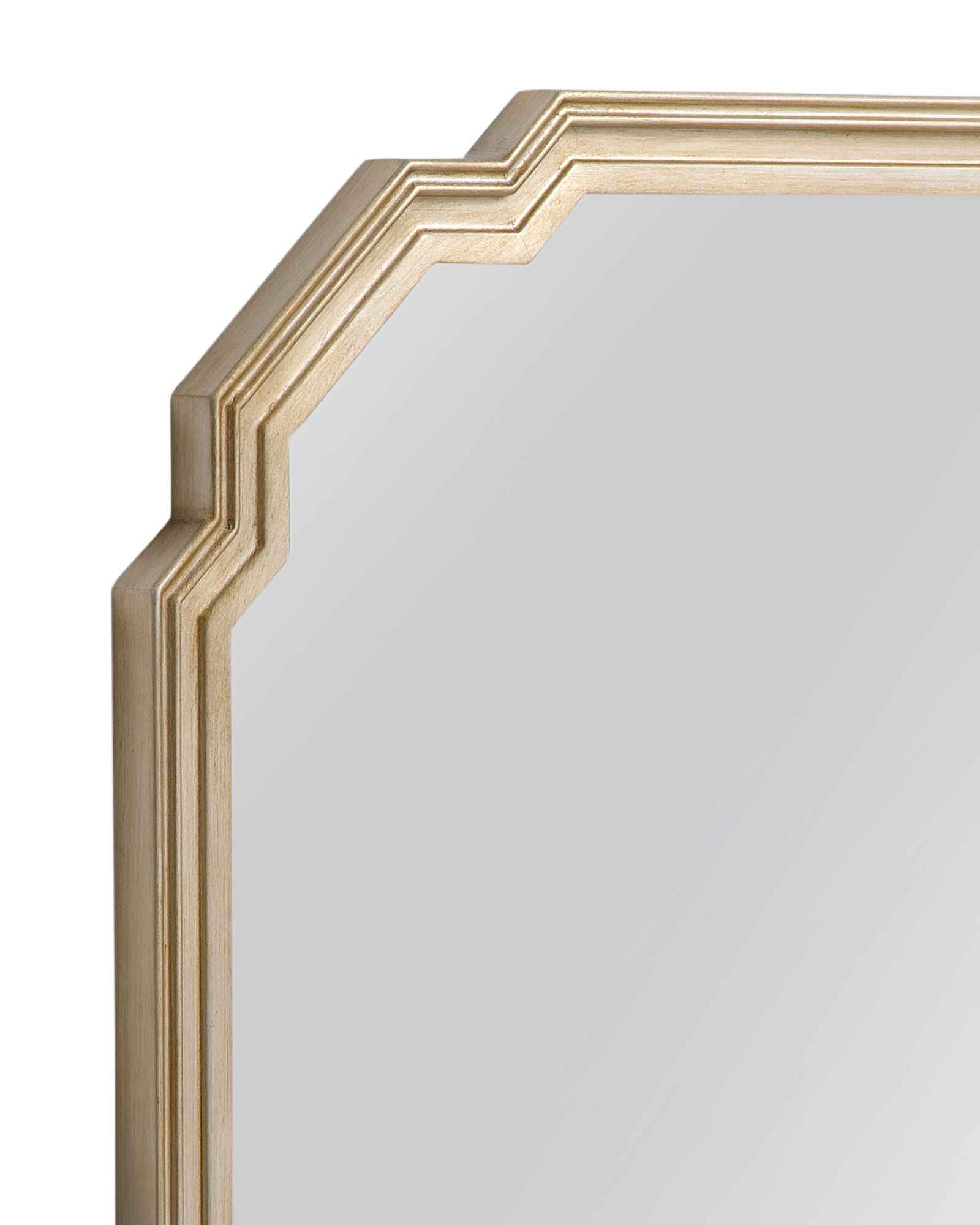 Image 3 Mimosa 38"W x 38"H Antique Silver Leaf Wall Mirror more views