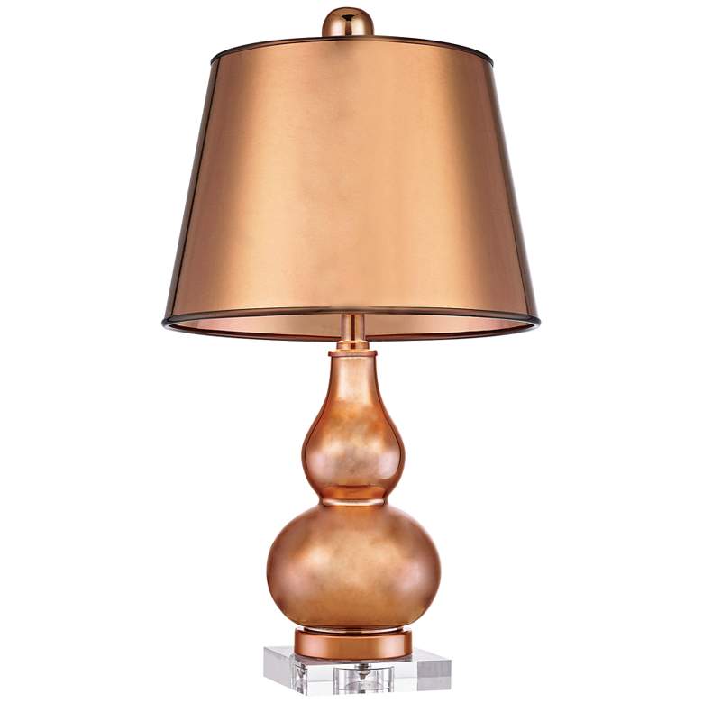 Image 1 Mimosa Copper Double-Gourd Metal Table Lamp