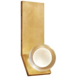 Mina 14&quot; High Natural Brass LED Wall Sconce