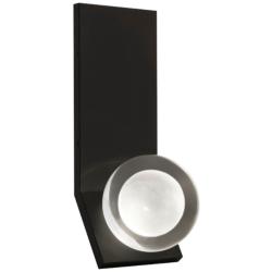 Mina 14&quot; High Nightshade Black LED Wall Sconce