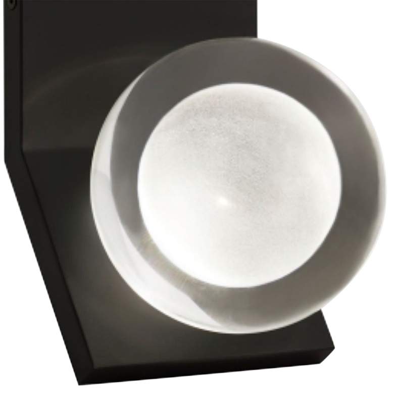 Image 2 Mina 14" High Nightshade Black LED Wall Sconce more views