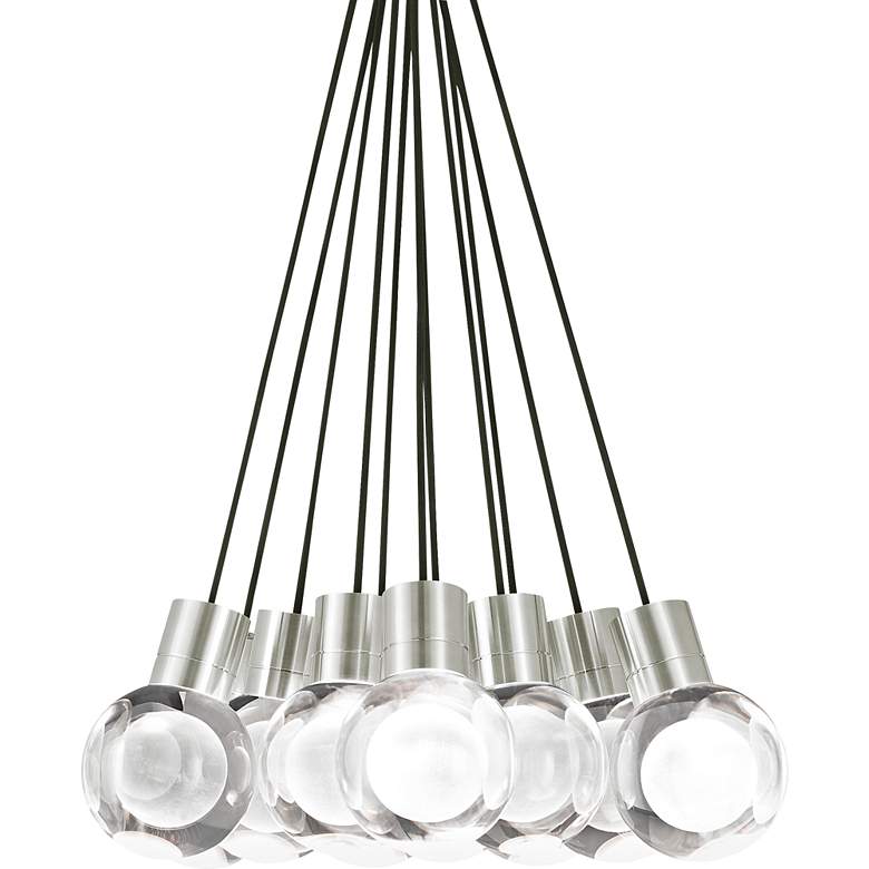 Image 1 Mina 20 inch Wide Satin Nickel Multi-Light Pendant