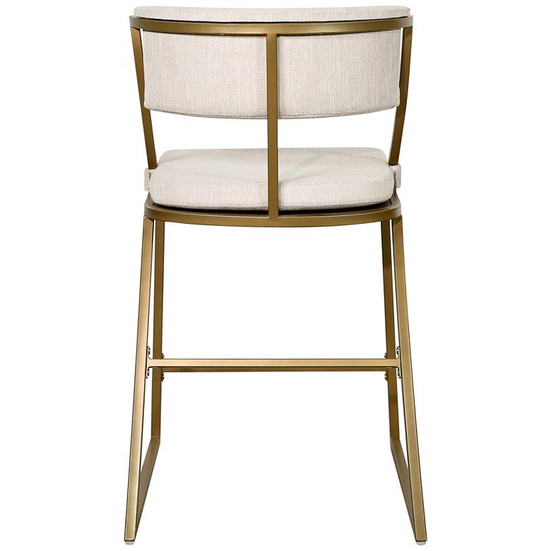 Image 3 Mina 25" Antique Brass Metal Counter Stool more views