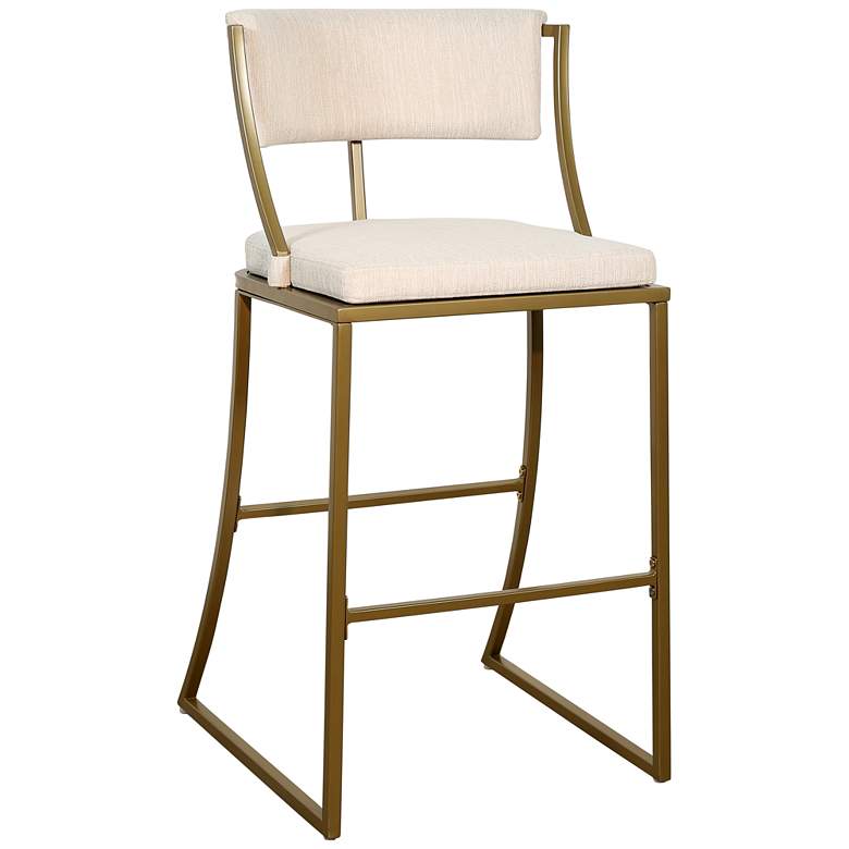 Image 1 Mina 30 inch Antique Brass Metal Bar Stool