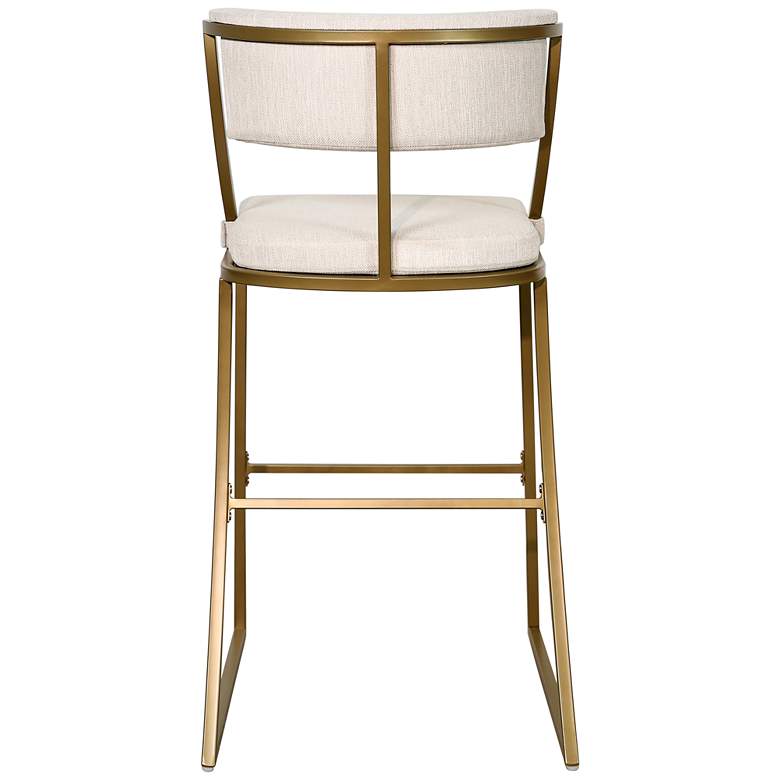 Image 2 Mina 30" Antique Brass Metal Bar Stool more views