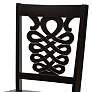 5_Mina Dark Brown Wood 5-Piece Dining Table and Chair Set more views