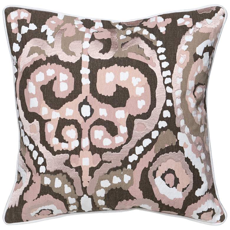 Image 1 Mina Multi-Color Blush 22 inch Square Decorative Pillow