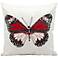Mina Victory Black Butterfly 18" Indoor-Outdoor Pillow