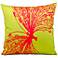 Mina Victory Butterfly 18" Lime Green Indoor-Outdoor Pillow