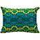 Mina Victory Fantasia Blue and Green 17" x 13" Pillow