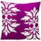 Mina Victory Fleur-de-Lys 20" Lilac Indoor-Outdoor Pillow