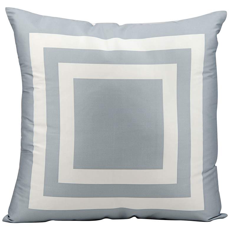 Image 1 Mina Victory Geometric 20" Square Gray Indoor-Outdoor Pillow