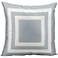 Mina Victory Geometric 20" Square Gray Indoor-Outdoor Pillow